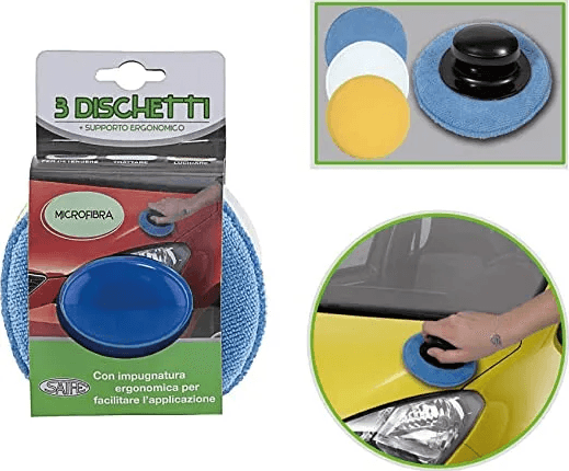 Kit Dischi Microfibra 3pz con impugnatura Rhutten - Brico Sapiens - L' evoluzione del fai da te Kit Dischi Microfibra 3pz con impugnatura Rhutten - Brico Sapiens - L' evoluzione del fai da te